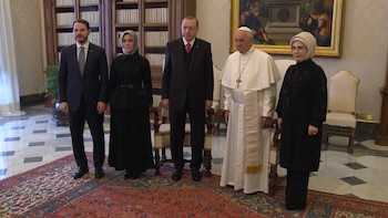 Erdogan viajó junto con su