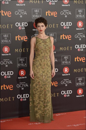 Un vestido borado en microlentejuelas