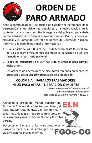 El panfleto del ELN (@UrielComandante)