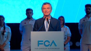 Macri en el lanzamiento de