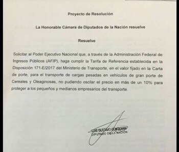 El diputado Luis Contigiani presentó