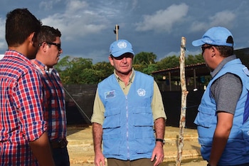 El General Perez Aquino durante