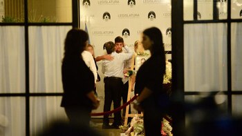 Quique Sacco y Agustín, el