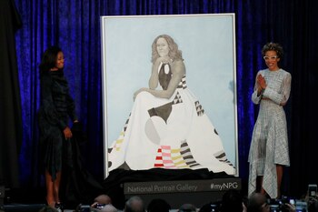 Michelle Obama y la artista