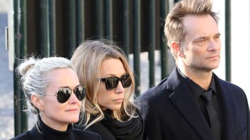 Laetitia Boudou, David Hallyday y Laura Smet