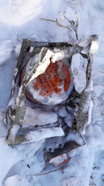 Uno de los pedazos del