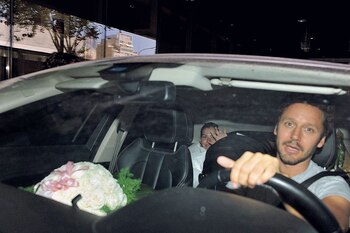 La China y Benjamín, felices.