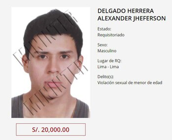 La ficha de Delgado Herrera y la recompensa que se ofrecía por su captura