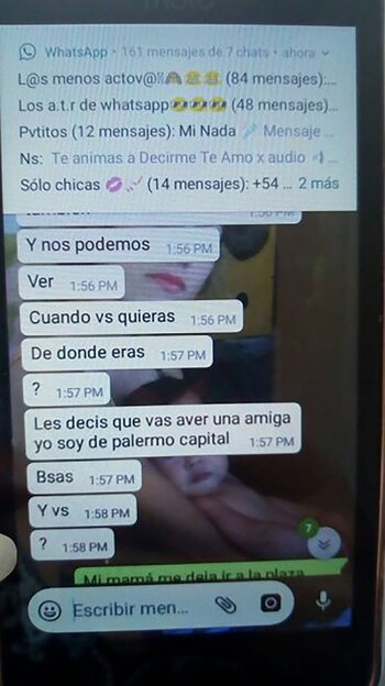 Los mensajes que el acosador