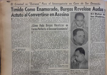 Noticias Gráficas. Descuartizamiento de Alcira