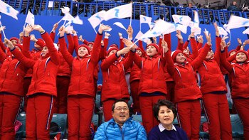 Las porristas norcoereanas en los