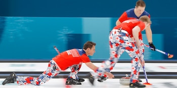 Sobre la pista de hielo