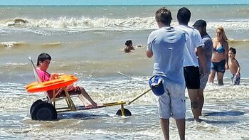 Las sillas anfibias fueron fabricadas