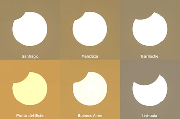Así se verá el eclipse