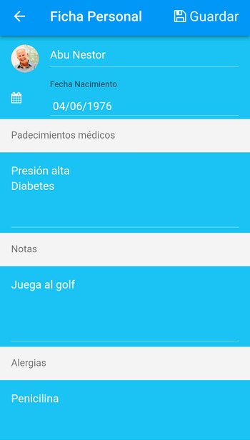 Dentro del perfil se pueden