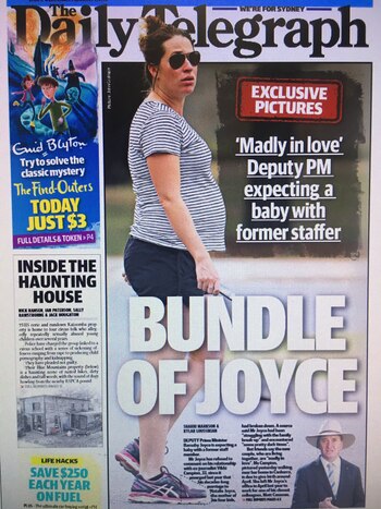 La tapa del Daily Telegraph