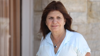 Patricia Bullrich, durante el retiro