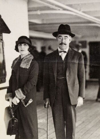 Leopoldo Lugones y su esposa