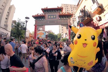 También hubo festejos en el Barrio Chino de Belgrano. (Fotos: Fabián Mattiazzi y Télam)