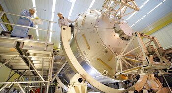 Columbus, construido por Airbus, forma