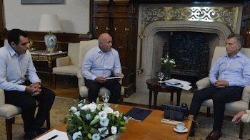 Roque Garay se reunió con el presidente Mauricio Macri