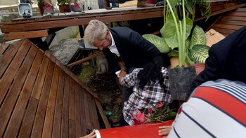 Rogelio Frigerio y Margarita Barrientos,