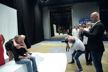 …mientras Sergio Paglini, el esposo