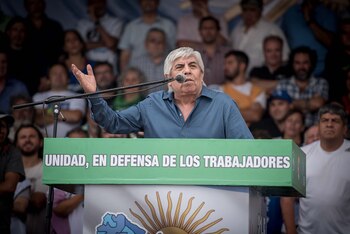 El camionero Hugo Moyano fue