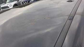 El incidente dejó una abolladura