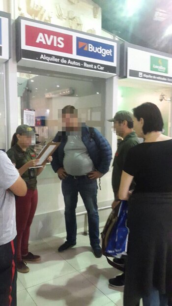 Blizniouk al ser detenido por