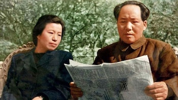 Jian Qing junto a Mao