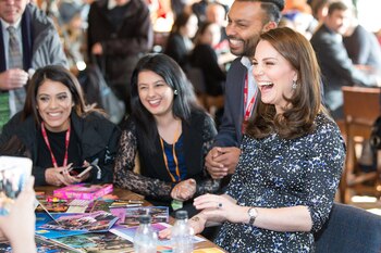 La duquesa de Cambridge durante un