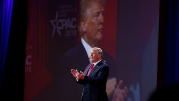 Donald Trump bromeó sobre su