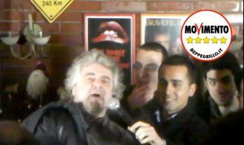Di Maio con Beppe Grillo
