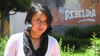 La artista boliviana Rilda Paco