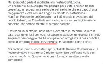 El post de Facebook en