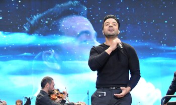 Luis Fonsi cantó su hit Despacito en el Fetival Únicos en Dorrego y Figueroa Alcorta