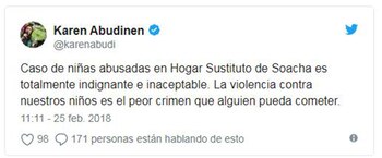 El tuit de la directora