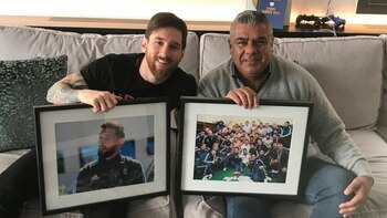 Lionel Messi y Claudio Tapia,