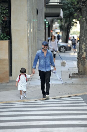 Marcelo Tinelli con Lolo camino