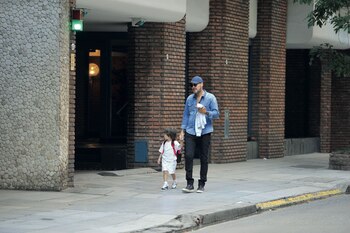 Caminata de padre e hijo.(Fotos: