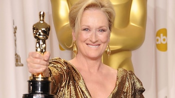 Streep con su tercer Oscar
