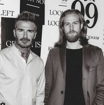 David Beckham lo eligió como modelo para su marca de ropa