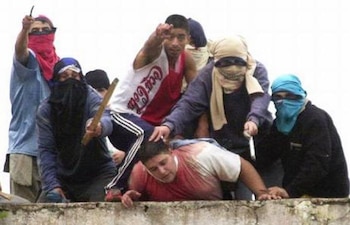 Una imagen del motín de