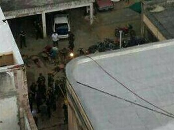 Los detenidos en el patio