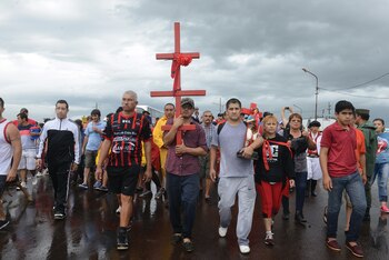 Procesión a pocos km de