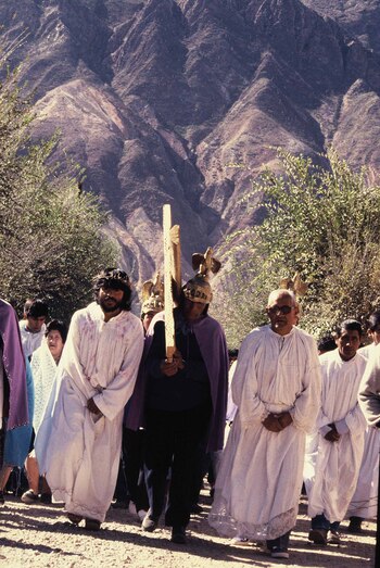 Vía Crucis en Tilcara. Foto: