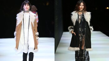 Abrigos con detalles de piel