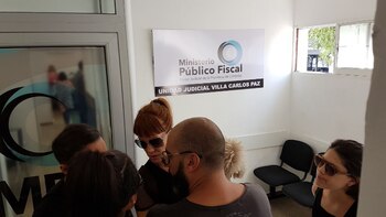 Miriam Lanzoni, en la comisaría