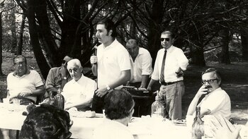 Federico Storani junto al derrocado